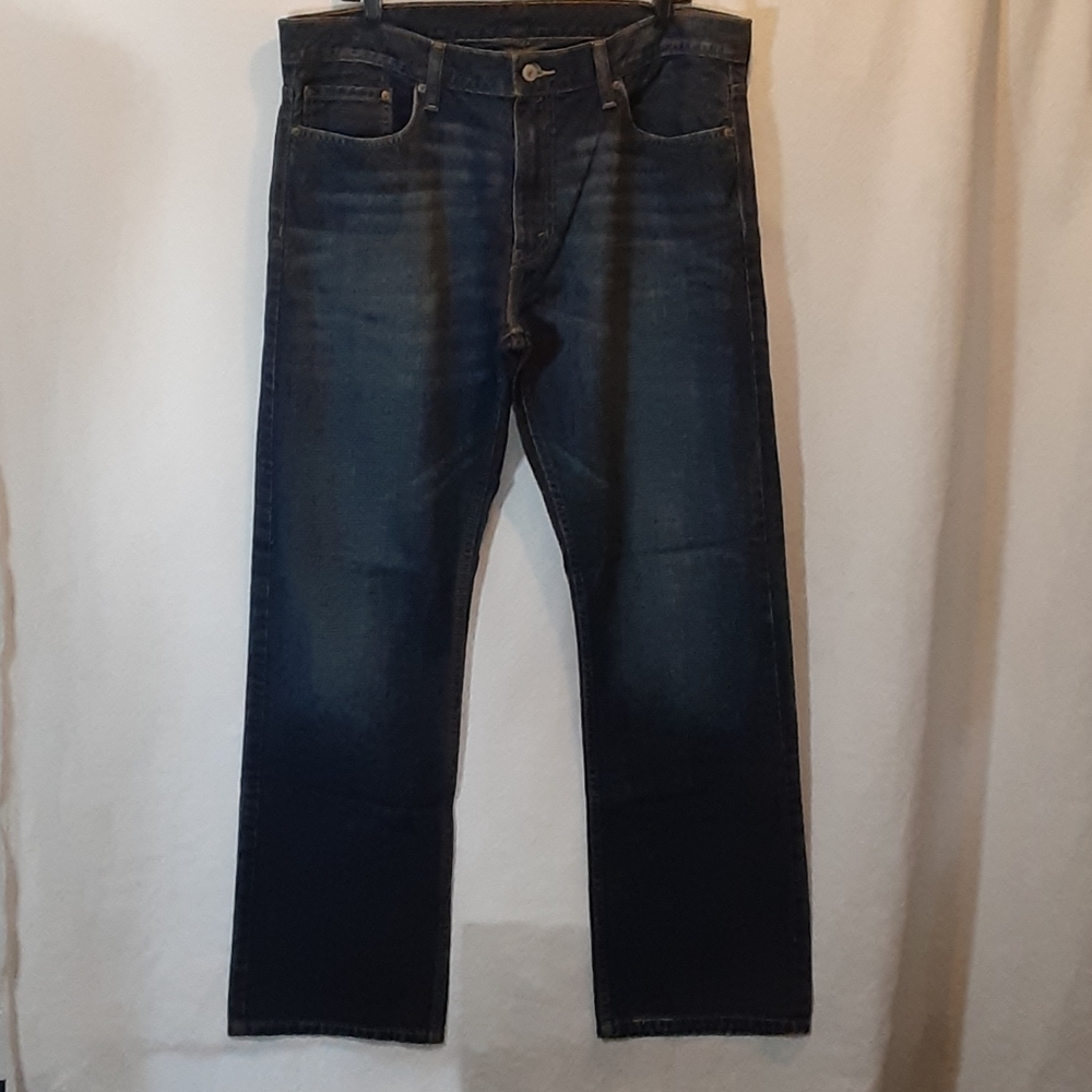 Levi's 514 Mens 38 Blue Jeans Slim Straight Denim 32 Inseam